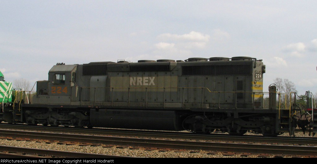 NREX 224 heads out of Hamlet Yard 